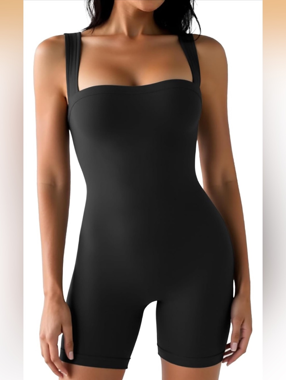 NWOT Black Gym Yoga Bodysuit Workout SMALL